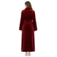 thumbnail image 3 of AMITOFO Plush Robes for Women Soft Warm Fleece Bathrobe Ladies Long Comfy Spa Bath Robe Housecoat, 3 of 9