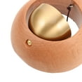 thumbnail image 3 of OULII  Light Brown Wooden Doorbell, Brass and Magnet, Soothing Sound, Home, 3 of 7