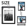 thumbnail image 3 of KAIWIN 12x16 Picture Frames Set of 2, Display Certificate Pictures 8.5x11 with Mat, Poster frames for Wall, Black, 3 of 6