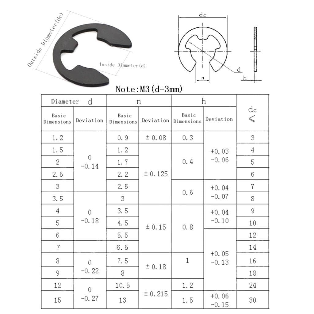 2x160 Pieces Retaining Snap 9 Sizes, 3 Pcs