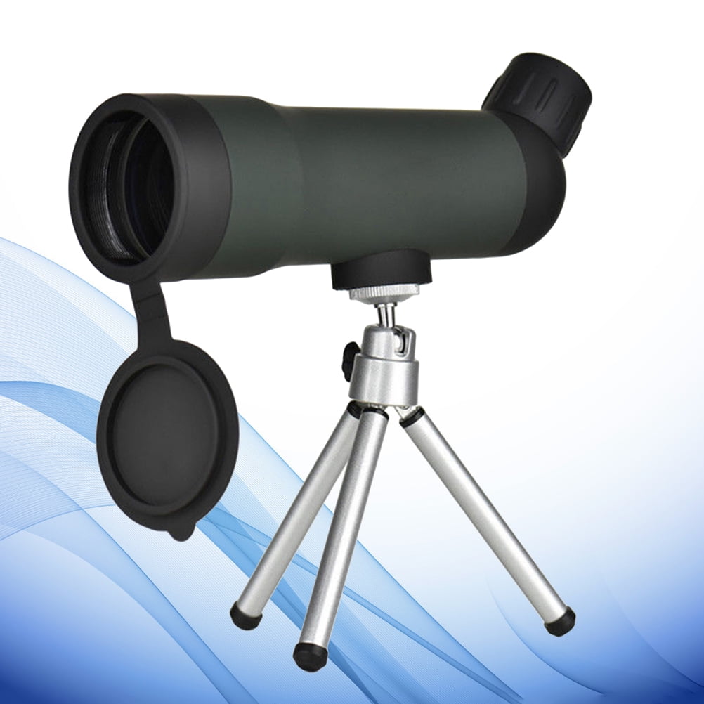 OULII 20x50 Compact Pocket Monocular with Rubber Cover and Portable Tripod Stand for Outdoor Use