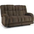 thumbnail image 6 of MCombo Power Recliner Loveseat Sofa with Adjustable Headrest, Heat and Vibration, 64.6" Fabric Electric Reclining Loveseat with USB Charge Ports for Living Room 6855, 6 of 8