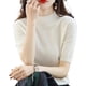 thumbnail image 1 of Xishao Suéter de punto de lana de cachemira con cuello redondo para mujer, manga corta, holgado, color liso, casual Xishao ropa, 1 of 2