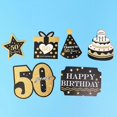 thumbnail image 2 of 1 Set 24pcs Birthday Party Photo Props Photo Holder Flower Vase Shape Party Supplies for Birthday (50 Years Old), 2 of 2