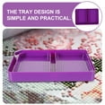 thumbnail image 3 of HINTRMENT 3 Pcs Assiette de Rangement en Plastique pour Bijoux Boîte de Rangement Perles Design Simple Rond Violet pour Artisans, 3 of 5