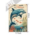thumbnail image 5 of Dolphin Just A Girl Who Loves Dolphin Vintage Aluminum Sign 5.5x8 IN Dolphin Decor Inspirational Wall Art, 5 of 6