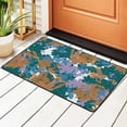 thumbnail image 2 of YFYANG 72"x48" Non-Slip Flannel Carpet Doormat, Living Room Bedroom Office Decorative Area Rugs, Indoor Vintage Lines Floral Doodle Floor Mats, 2 of 7