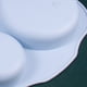 thumbnail image 5 of Juego de platos llanos de 4 piezas, 5 compartimentos, plato llano de 28 cm de PP saludable, plato de camping ligeramente separado, plato divisorio irrompible para niños y niños, 5 of 6