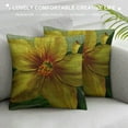 Fenyluxe Pillow Covers Farmhouse Green Garden Yellow Spring Daffodil