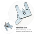 thumbnail image 3 of MasteelfCA 4 Ensembles Verrou de Cage pour Animaux de Compagnie Verrou de Cage Automatique, 3 of 7