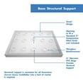 thumbnail image 4 of DreamLine SlimLine 32 in. D x 60 in. W x 2 3/4 in. H Center Drain Single Threshold Shower Base in White DLT-1132600, 4 of 5