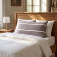 thumbnail image 3 of Unique Bargains 2Pcs Cotton Wrinkle Resistant Durable Pillowcase Queen Gray A, 3 of 3