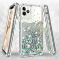 thumbnail image 2 of Noir Case for Apple iPhone 11 Pro Max, Hard Clear Glitter Liquid Waterfall Case Cover - Clear, 2 of 7