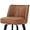 Brown, variant on Dycanpo 26" Counter Height Bar Stools with Back Set of 4, Faux Leather Upholstery for Kitchen, Brown