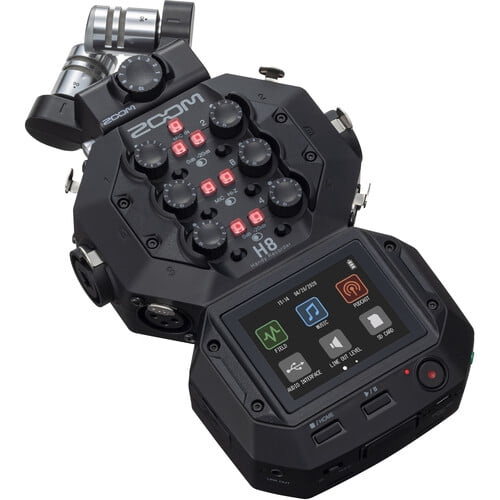 Zoom H8 12-Track Handy Audio Recorder Bundle With Extreme PRO 64GB SDXC Memory Card + USB Card Reader, SD/microSD + Balanced Interconnect, 1/4 inch TRS to Same + More