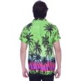 thumbnail image 2 of Varnit Crafts Mens Hawaiian Shirt Relaxed-Fit Funky Casual Opal Green M, 2 of 7