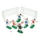 thumbnail image 1 of juego de adornos para tartas de fútbol, de plástico, con forma de jugador de fútbol, para decorar tartas de fiestas de fútbol, fiestas de cumpleaños y celebraciones con temática deportiva., 1 of 7