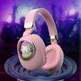 thumbnail image 2 of Hybrid Active Noise Cancelling Headphones, Wireless Bluetooth Headphones with Built-in Microphone, Foldable Deep Bass Over Ear Headphones, 60H Playtime Headset for Travel, Work, Gym,Pink, 2 of 5