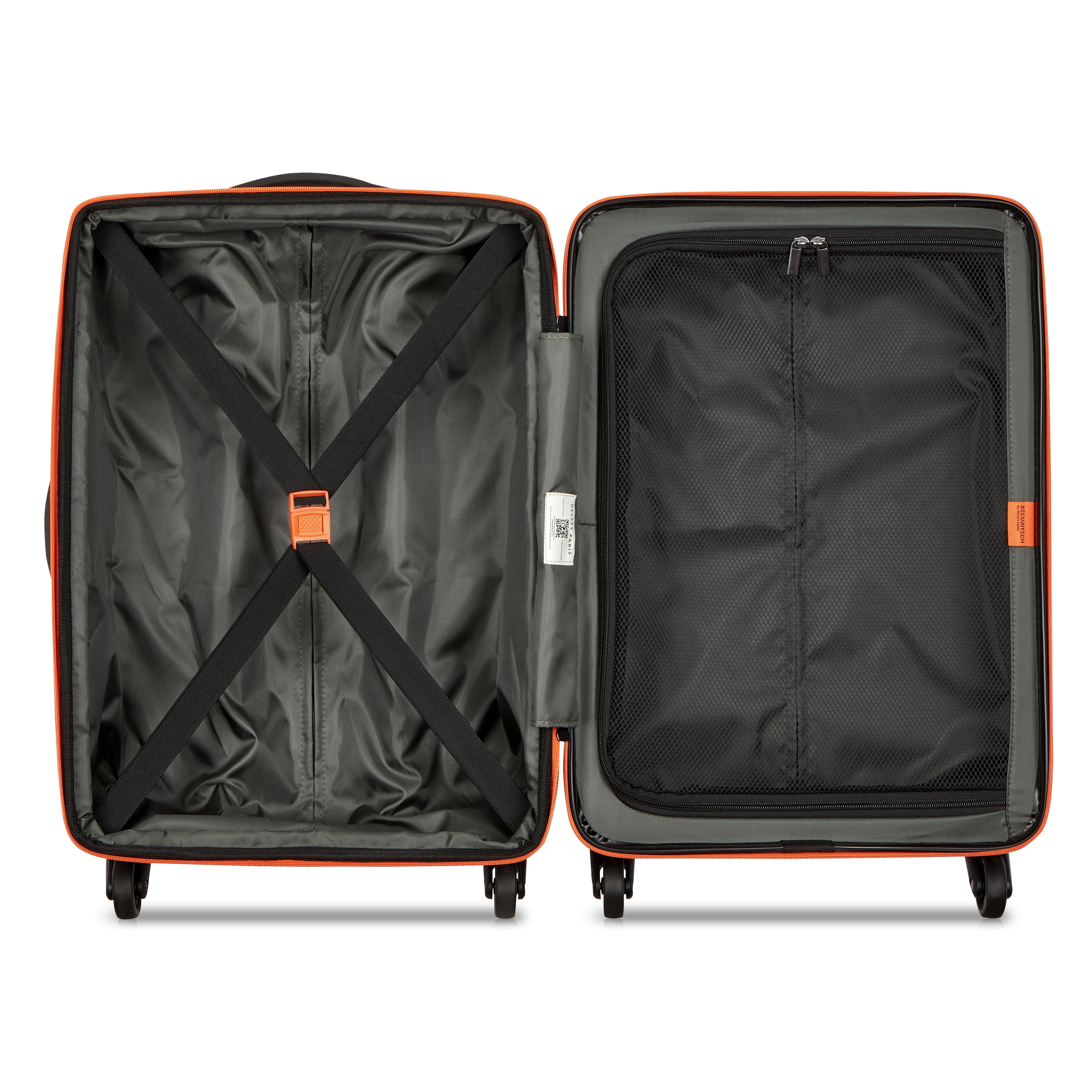 Securitech by Delsey, Slash Carry-on Expandable Spinner Luggage, Green