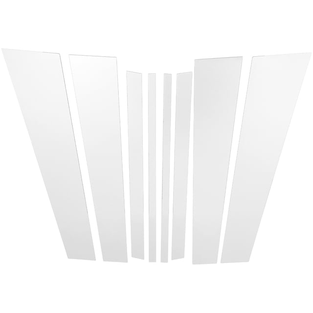 Unique Bargains 8 Pcs Door Pillar Window Trim for Honda Ridgeline 2017-2023 Chrome Silver Tone