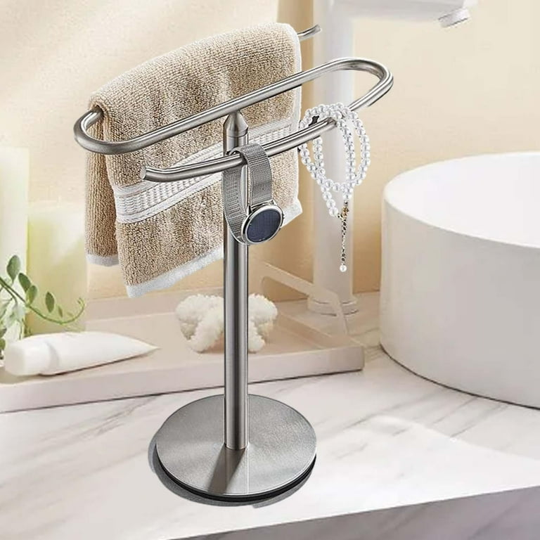 Countertop Hand Towel Tree Hand Towel Stand Watch Holder Space