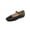 Black PU, variant on PENNYSUE Women's Low Heel Square Toe Closed Toe Dress Sandals Single Strap Buckle Flat Shoes for Summer Party Wedding