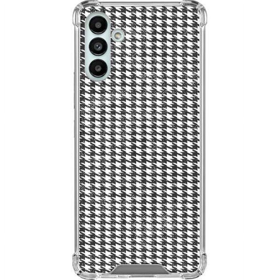Skinit Stripes Houndstooth Black/White Galaxy A13 5G Clear Case