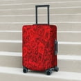 thumbnail image 2 of Lsque Red Rose Printed Luggage Cover, Travel Luggage Protector,Scratch and Dirt Resistant, Fits 18-32 Inch Luggage - Large, 2 of 9