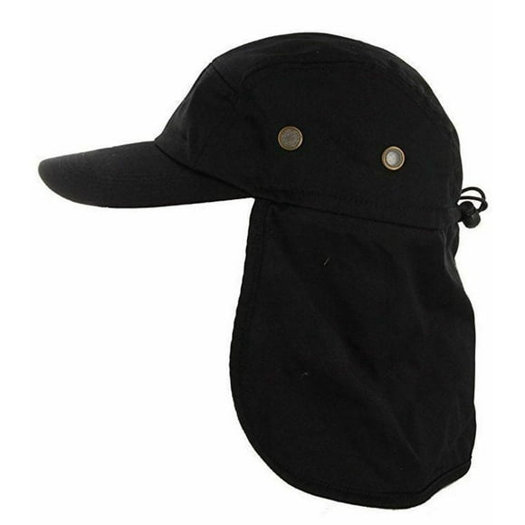 Fishing boating hiking army military snap brim hat with ear and neck flap