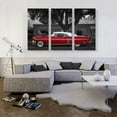thumbnail image 2 of ARTCANVAS Red Vintage Car Canvas Art Print - Size: 60" x 40" (0.75" Deep) (3-Piece), 2 of 9