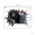 thumbnail image 3 of SZTXJ 3D Halloween Wall Stickers Scary Halloween Zombie Wall Floor Stickers, Long Hair Ghost Wall Decor Posters Decorations for Bar Pub Halloween Part, 3 of 5