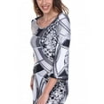 thumbnail image 3 of Women's 3/4 Sleeve Mozaic Print Dress, 3 of 3