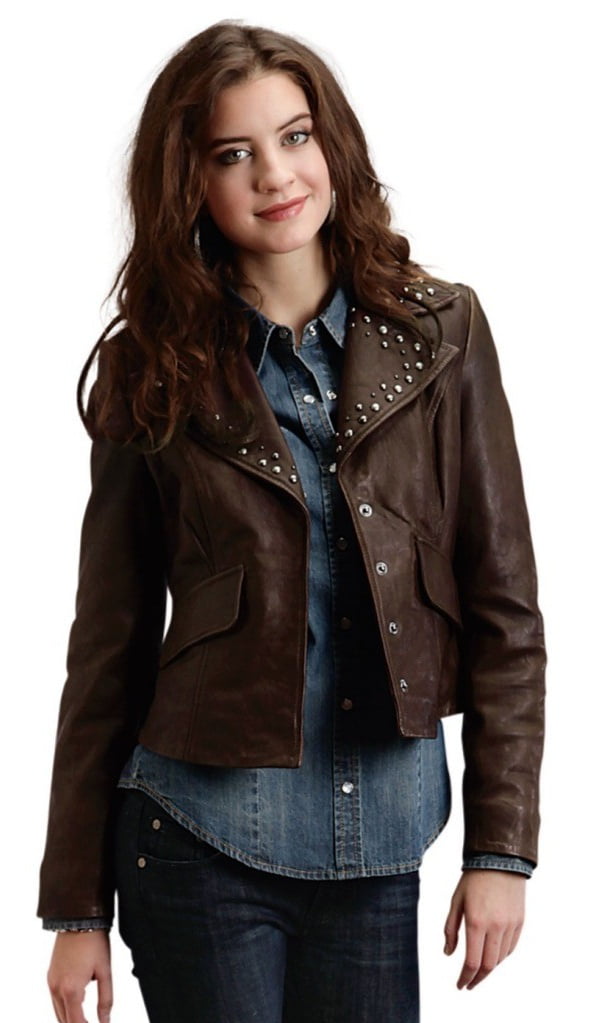 Stetson Western Jacket Womens Flap Pocket Brown 11-098-0539-6664 BR ...