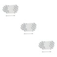 thumbnail image 1 of Bearachild Pack de 100 Tiras de Silicona para Colgar con Aletas Agarraderas Autoadhesivas para Colgar Ropa Fiables y Duraderas Blanco 7x70mm 100 Type1 NO1, 1 of 1