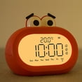 thumbnail image 2 of Réveil pour Enfants Dessin Animé Mignon Intelligent à Piles Horloge Électronique Numérique LED avec Veilleuse Rouge, 2 of 9