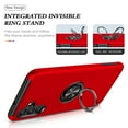 thumbnail image 3 of Nalacover Dual-Layers Case for Samsung Galaxy A73 5G, Heavy Duty Rugged PC Soft TPU Shockproof Protective Cover with Magnetic Rotated Ring Holder Kickstand Bracket Lens Protection Case,Red, 3 of 7