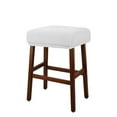 thumbnail image 1 of HLONK AUQ Sofa Covers Washable Bar Stool Covers Elastic Bench Seat Cover Versatile Rectangular Ottoman Cover Fabric Furniture Protection for Home White, 1 of 5