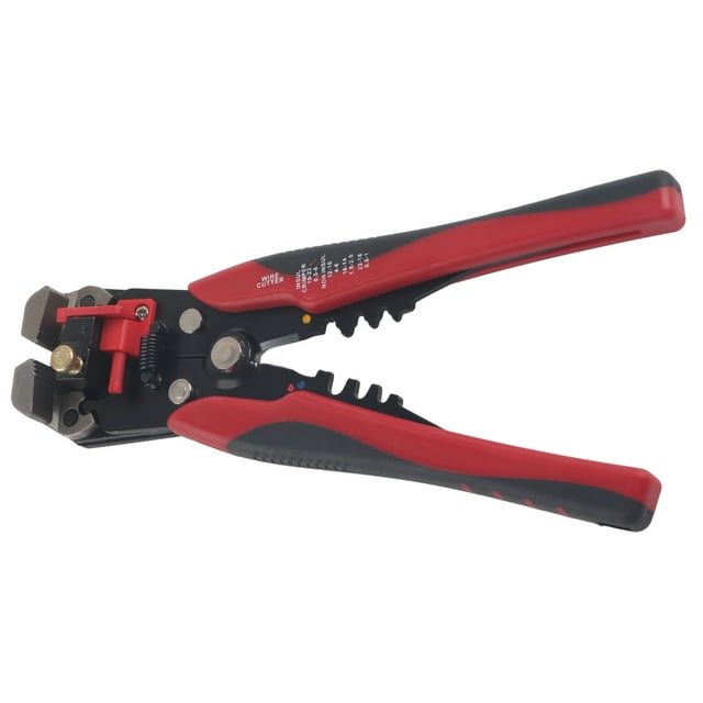 Alicates pelacables 3 en 1, para pelar y cortar cables, herramienta ergonómica para terminales de 0,2 a 6,0 mm², mango rojo