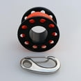 thumbnail image 3 of S SERENABLE Compact Finger Reel Wreck Scuba Tech Diving Spool with 10m/98ft Orange Line Rope Black, 3 of 9