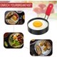 thumbnail image 5 of Paquete de 4 moldes para huevos fritos de acero inoxidable de 7,5 cm con mango de silicona (rojo), anillo de cocina antiadherente para panqueques, Picnic, desayuno Rojo Verde Cocina, Decoración y Otros, 5 of 5