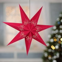 Niceauty Unique Red Paper Lampshade Chic Light Cover for Home Decor 1Pc