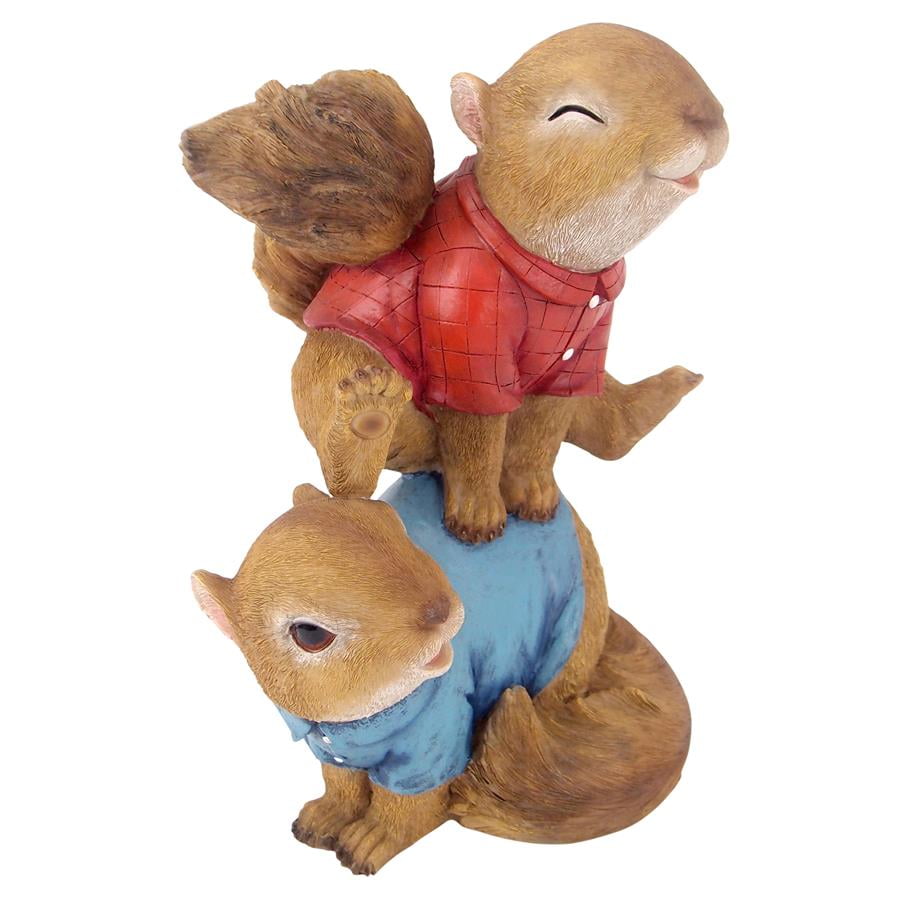 Leaping Squirrels Garden Statue by Design Toscano