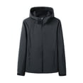 thumbnail image 2 of Veste Imperméable pour Homme - Manteau Coupe-Vent à Capuche pour l'Extérieur, Chandail à Capuchon de Sport Chaud pour Usage Quotidien Décontracté, Imperméable Coupe-Vent pour la Randonnée et le Camping, 2 of 3