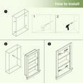 thumbnail image 6 of Recessed Medicine Cabinet for Bathroom Cabinet with Storage,14x24 in Wall Shower Niche Insert,3-Tier Bathroom Niche for Shower Wall,Recessed Niches Insert for Drywall,Imitation Natural, 6 of 12