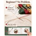 thumbnail image 3 of Floleo Christmas Theme Embroidery Kit Train Style with All Tools, Hand Embroidery Starter Set for Adults Beginners Holiday Home Decor Gift Cross Stitch Design, 3 of 9