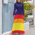 thumbnail image 3 of Vestido largo multirayas Houston Champ Vestidos de verano para mujer Vestido de noche elegante para mujer Conjuntos para mujer, 3 of 4