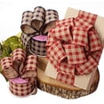 thumbnail image 2 of Navy Blue Gingham Wired Ribbon - 2 1/2" x 10 Yards, Easter, Memorial Day, 4th of July, Fall, Christmas, Wreath, 2 of 4