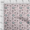 thumbnail image 2 of oneOone Velvet Light Peach Fabric English Breakfast Craft Projects Decor Fabric Printed By The Yard 58 Inch Wide, 2 of 7