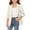 Beige, variant on Girls School Blazer with 3/4 Sleeves Solid Color Wrinkle-Resistant Suit Jackets Button Front Jacket for Wedding Prom Party White Size 170