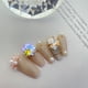 thumbnail image 4 of Juego de piedras de cristal de cristal con parte posterior plana brillante para manualidades DIY, joyas para decorar uñas, 4 of 5